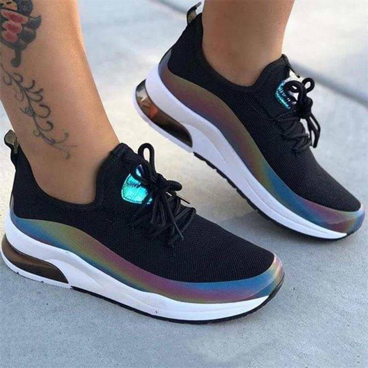 PrismGlow Sneakers | Iridescent & Fashion-Forward Comfort