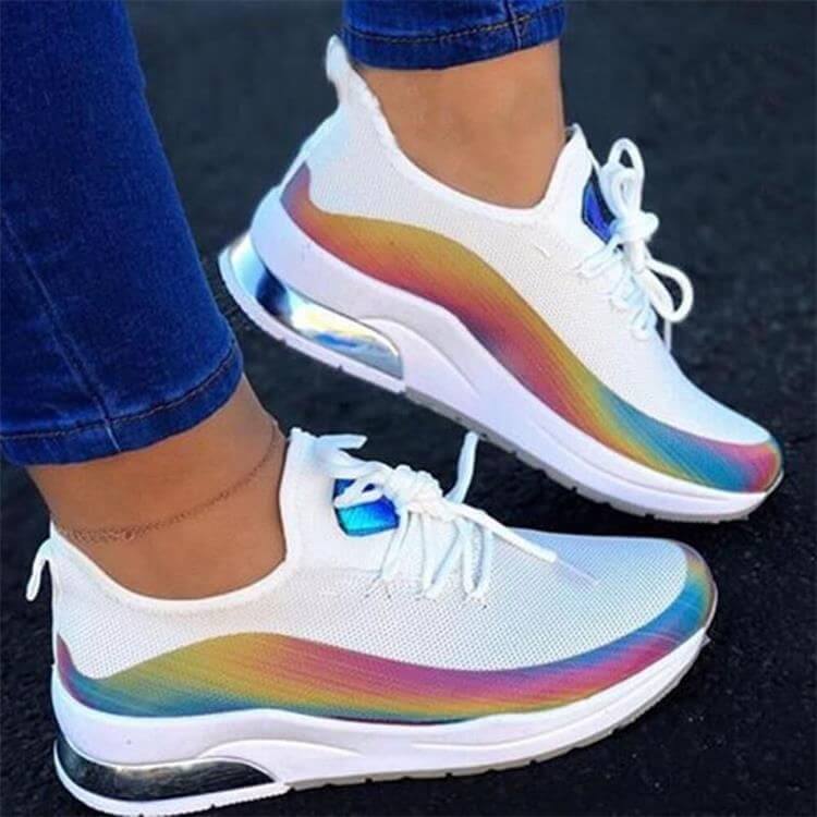 PrismGlow Sneakers | Iridescent & Fashion-Forward Comfort