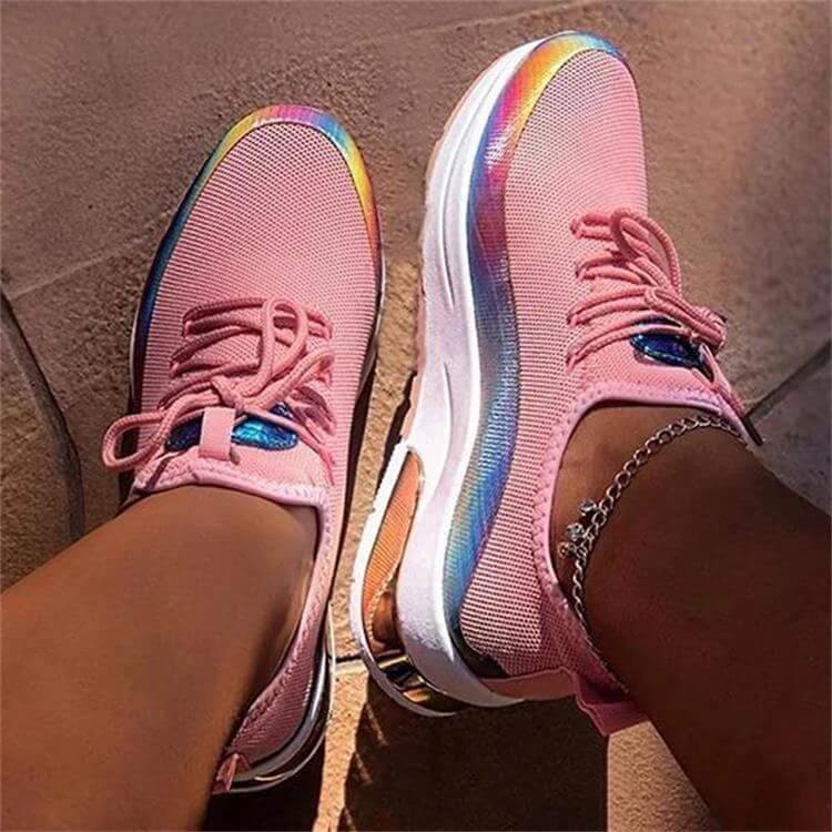 PrismGlow Sneakers | Iridescent & Fashion-Forward Comfort