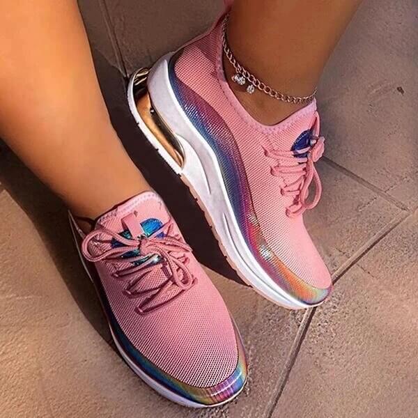 PrismGlow Sneakers | Iridescent & Fashion-Forward Comfort