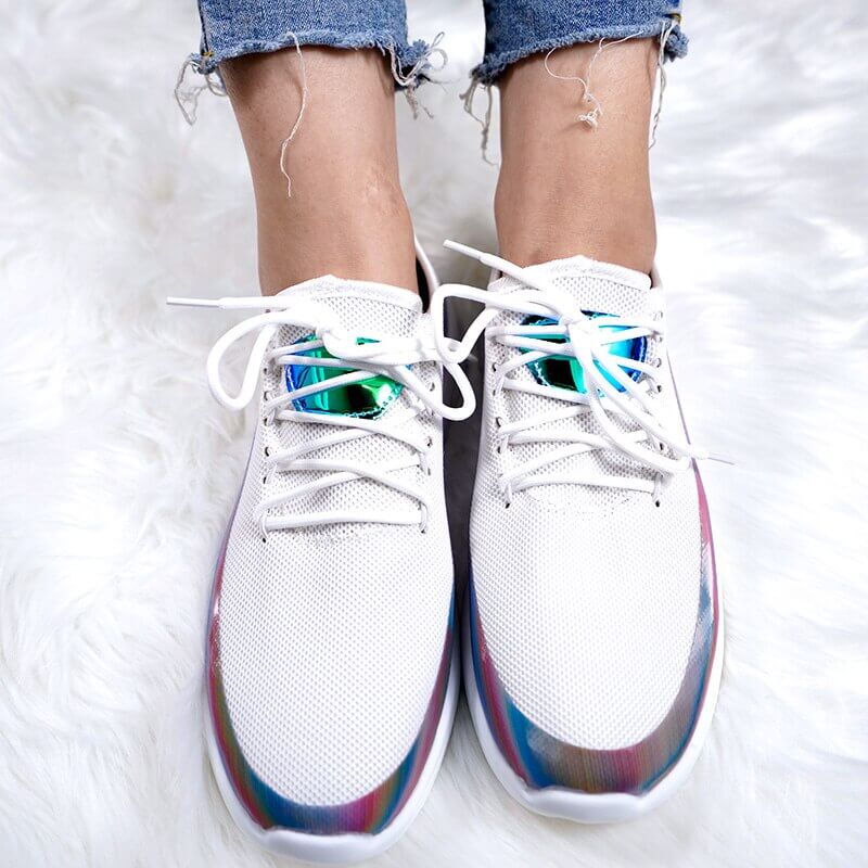 PrismGlow Sneakers | Iridescent & Fashion-Forward Comfort