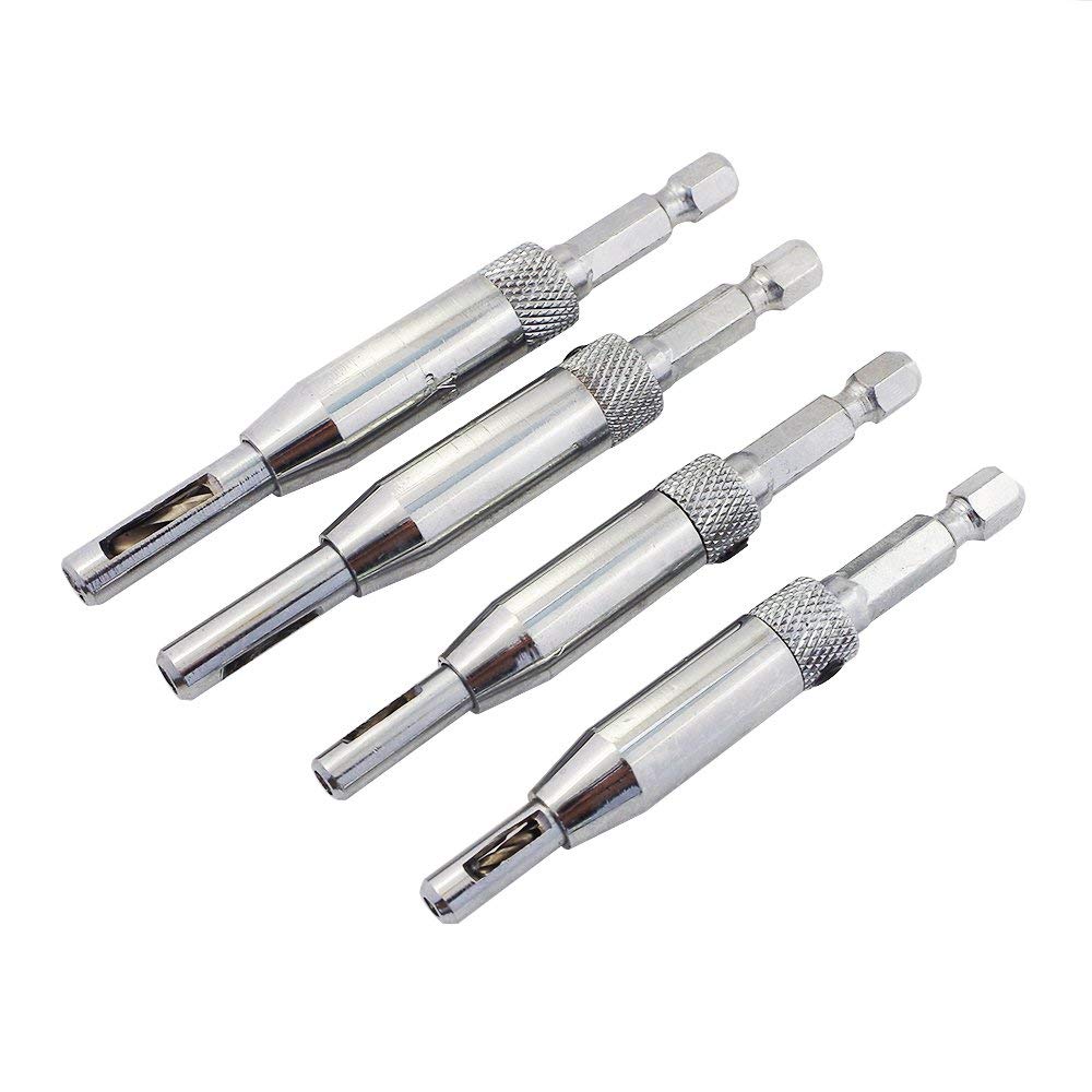 Pro Precision Hinge Drill Bit Set | Adjustable Guide for Craftsman