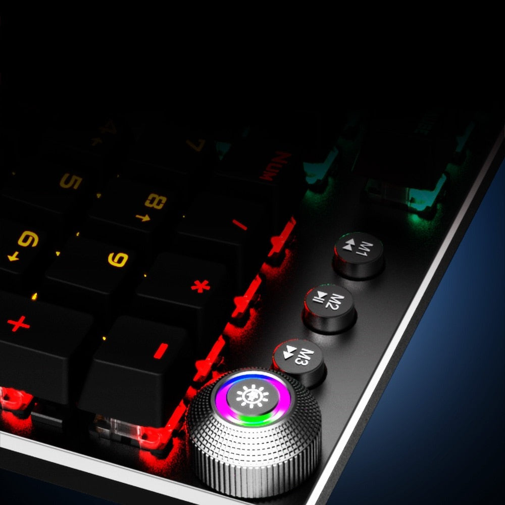 RGB Mechanical Gaming Keyboard | Customizable Lighting for Gaming Setup