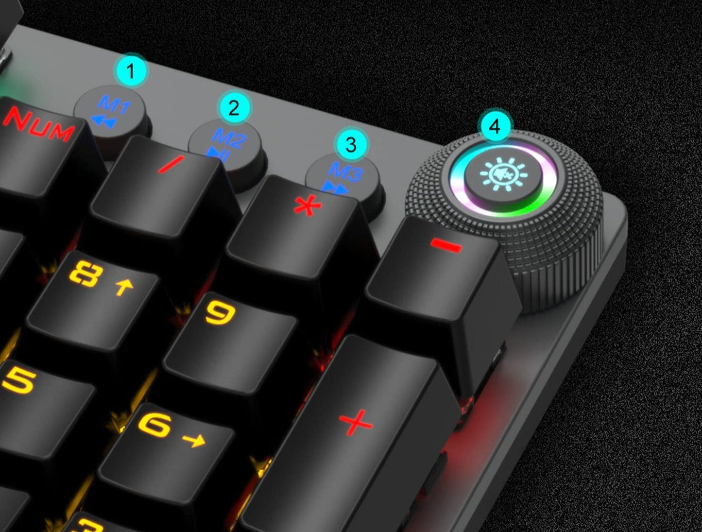 RGB Mechanical Gaming Keyboard | Customizable Lighting for Gaming Setup