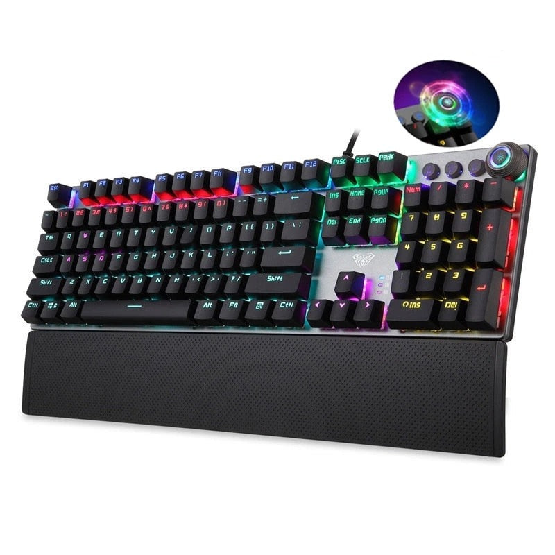 RGB Mechanical Gaming Keyboard | Customizable Lighting for Gaming Setup