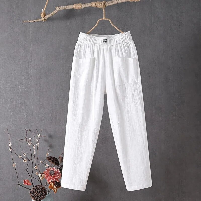 Relaxed Fit Linen Pants | Casual Comfort & Versatility