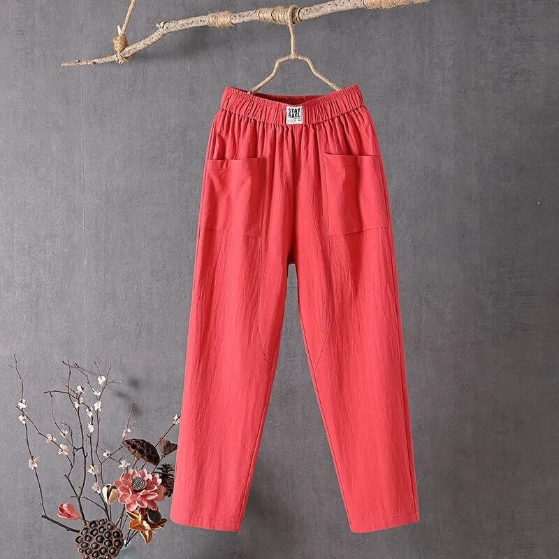 Relaxed Fit Linen Pants | Casual Comfort & Versatility