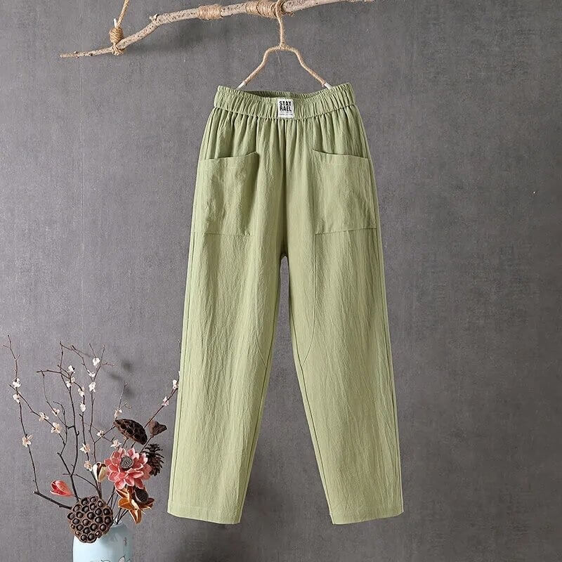 Relaxed Fit Linen Pants | Casual Comfort & Versatility
