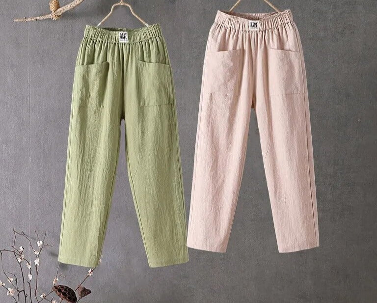 Relaxed Fit Linen Pants | Casual Comfort & Versatility