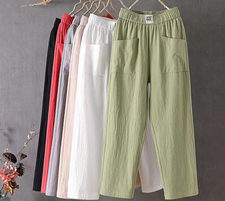 Relaxed Fit Linen Pants | Casual Comfort & Versatility