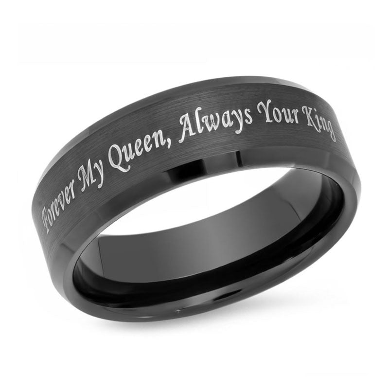 Royalty Titanium Couple Rings | Timeless Love