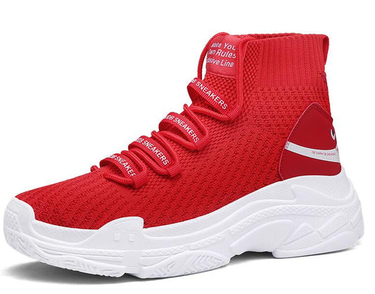 Shark Design High-Top Sneakers | Bold Style Sneakers