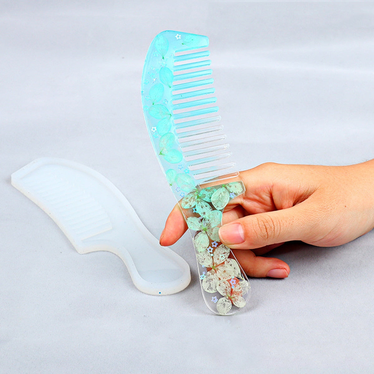 Silicone Resin Comb Mold | Customizable Craft Tool for DIY Artists