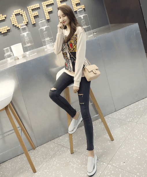 Sleek Slip-On Platform Sneakers | Metallic Accent Sneakers