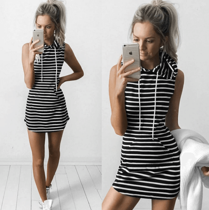 Sleeveless Hooded Mini Dress | Casual Elegance