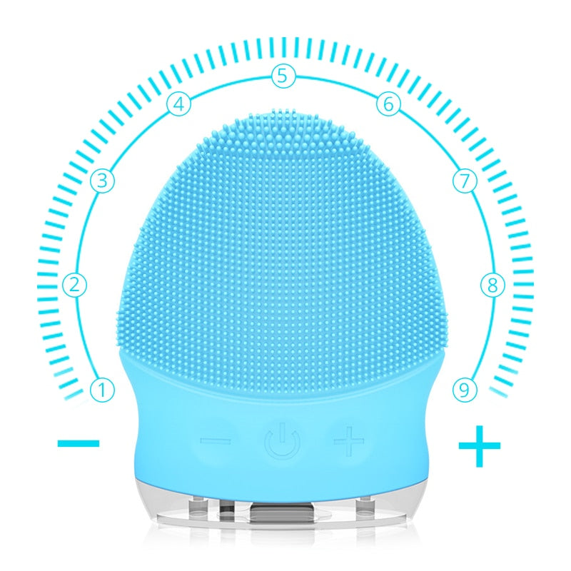 Sonic Facial Cleansing Brush | Vibrating Silicone Exfoliator