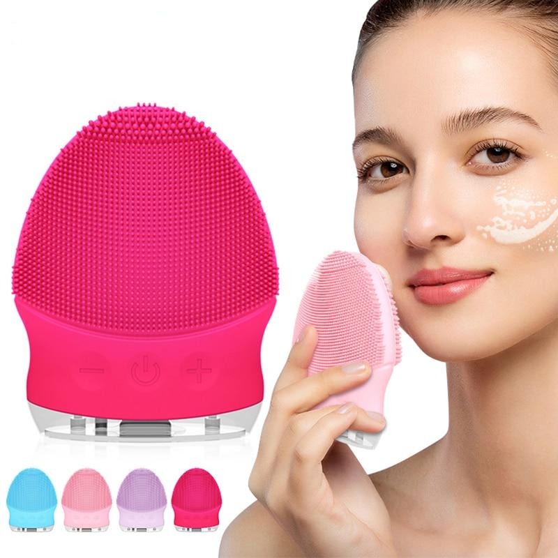 Sonic Facial Cleansing Brush | Vibrating Silicone Exfoliator