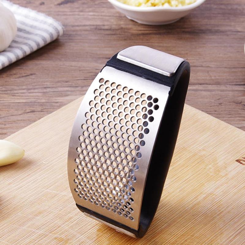 Stainless Steel Garlic Press | Effortless Crushing & Easy Clean