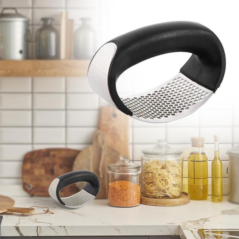 Stainless Steel Garlic Press | Effortless Crushing & Easy Clean