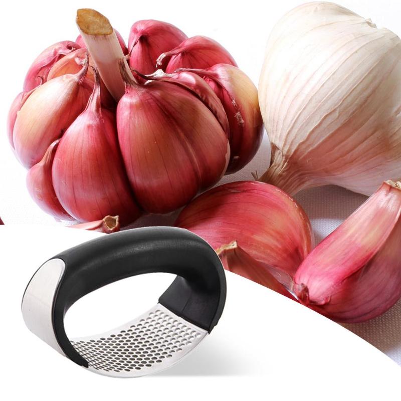 Stainless Steel Garlic Press | Effortless Crushing & Easy Clean