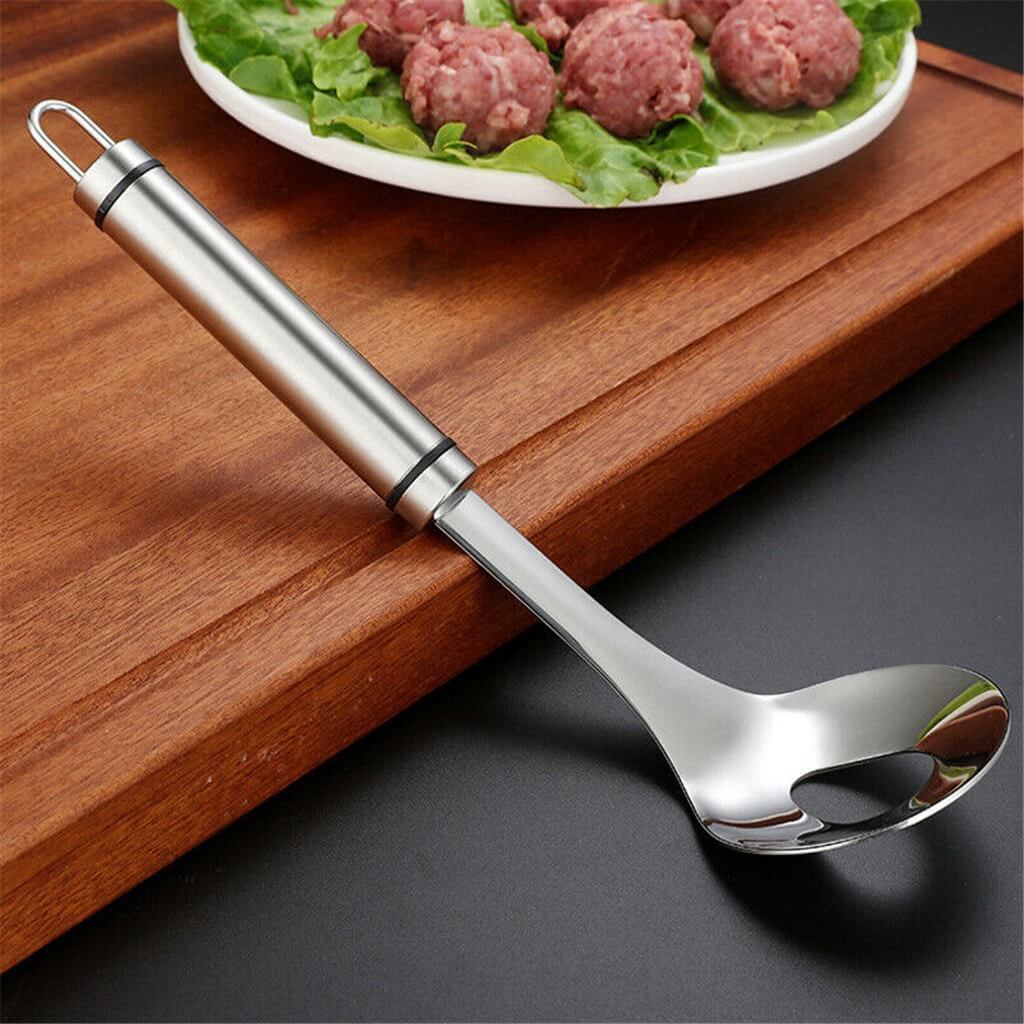 Stainless Steel Meatball Spoon | Ergonomic Handle Meatball Maker