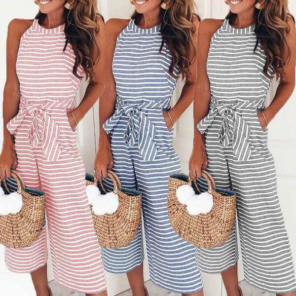 Striped Summer Jumpsuit | Effortless Style