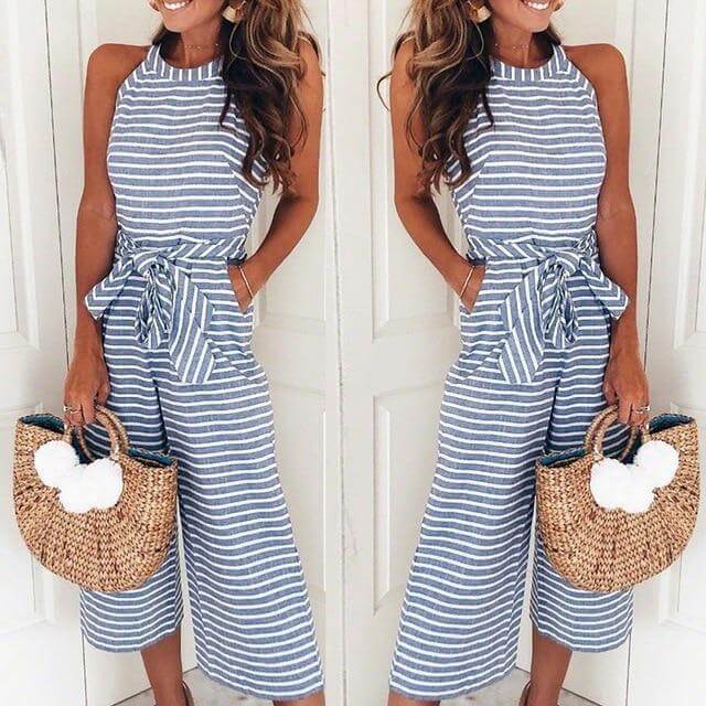 Striped Summer Jumpsuit | Effortless Style