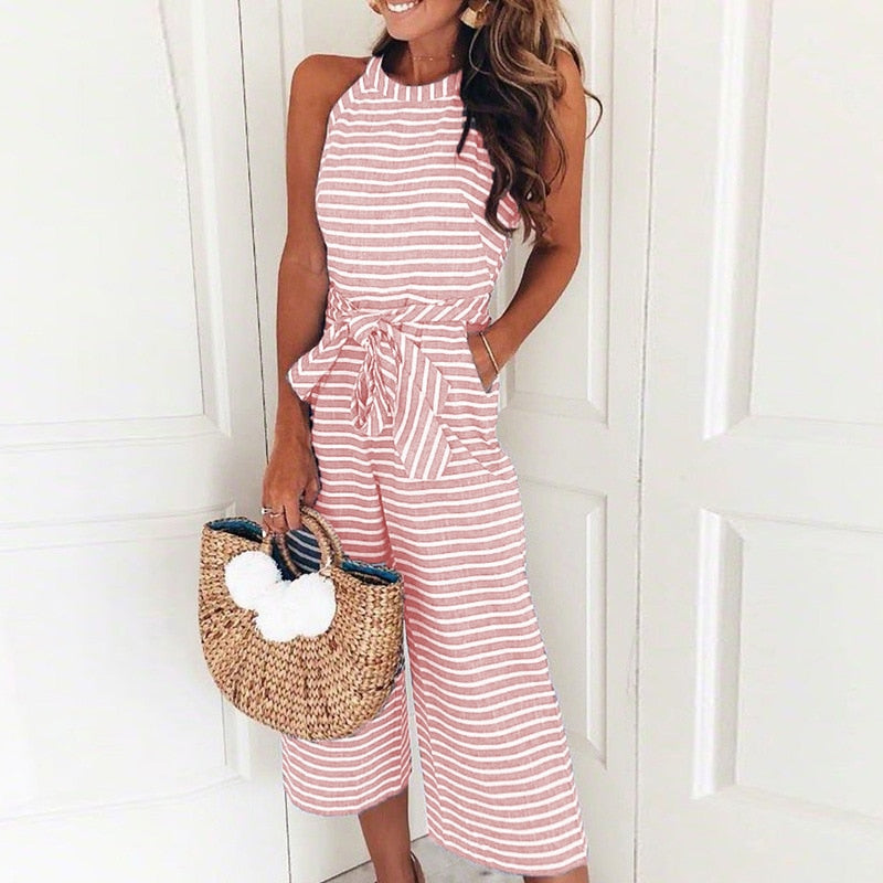 Striped Summer Jumpsuit | Effortless Style