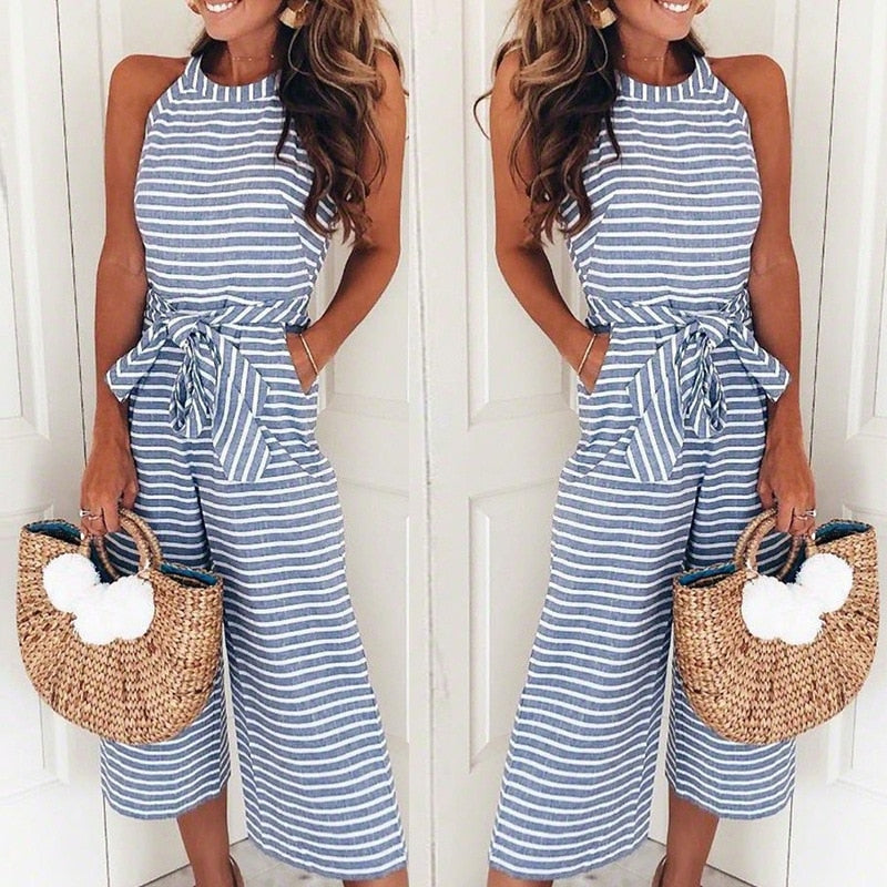 Striped Summer Jumpsuit | Effortless Style