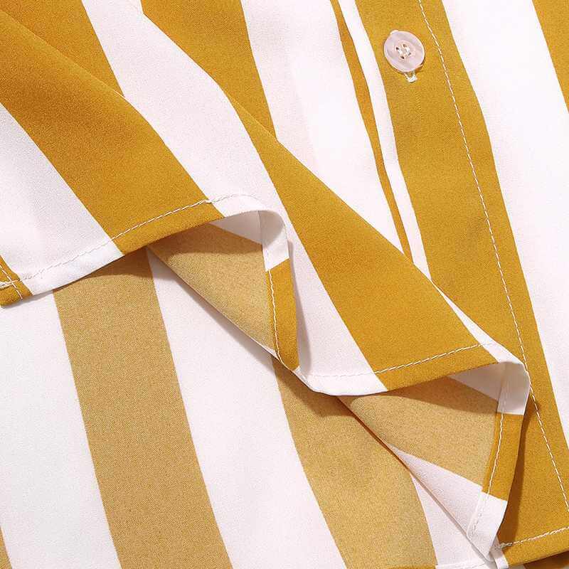 Striped Summer Shirt and Shorts Set | Breathable | Comfortable Fabric