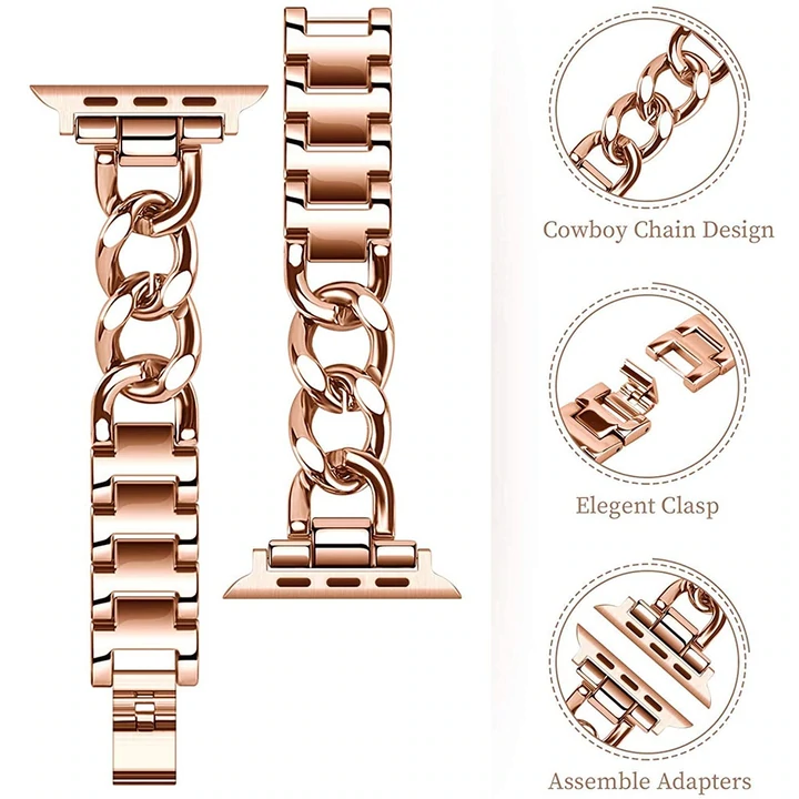 Stylish Apple Watch Band | Elegant Metal Design for a Sophisticated Look
