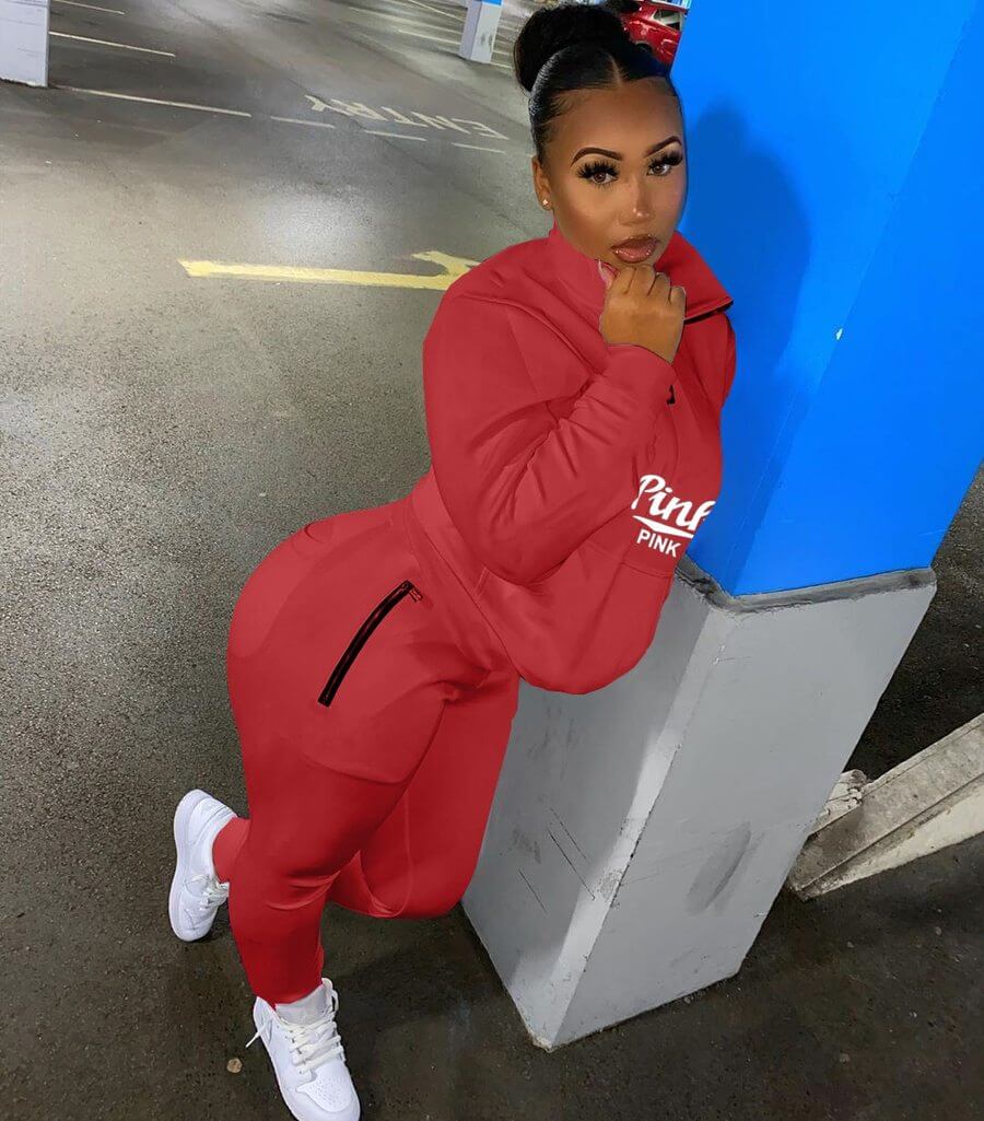 Stylish Two-Piece Tracksuit Set | Bold Vibrant Colors
