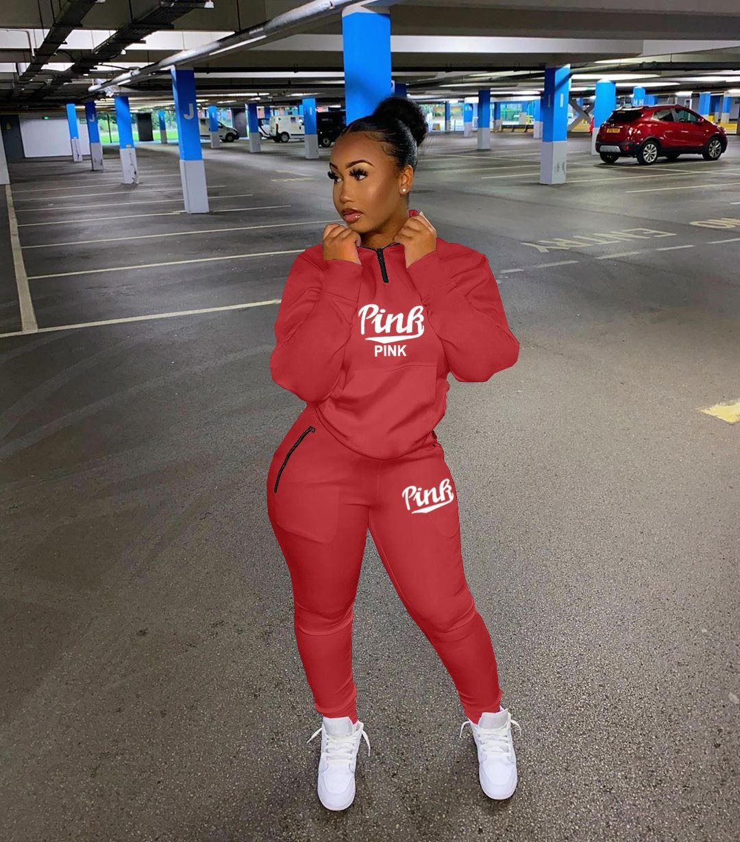Stylish Two-Piece Tracksuit Set | Bold Vibrant Colors