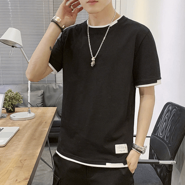 Stylish Two-Tone T-Shirt | Casual Comfort T-Shirt