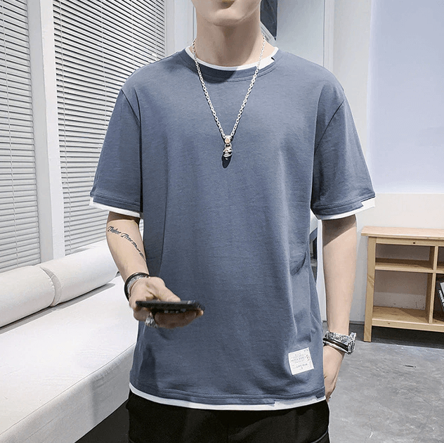 Stylish Two-Tone T-Shirt | Casual Comfort T-Shirt