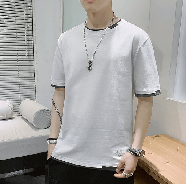 Stylish Two-Tone T-Shirt | Casual Comfort T-Shirt