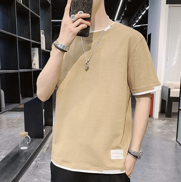 Stylish Two-Tone T-Shirt | Casual Comfort T-Shirt