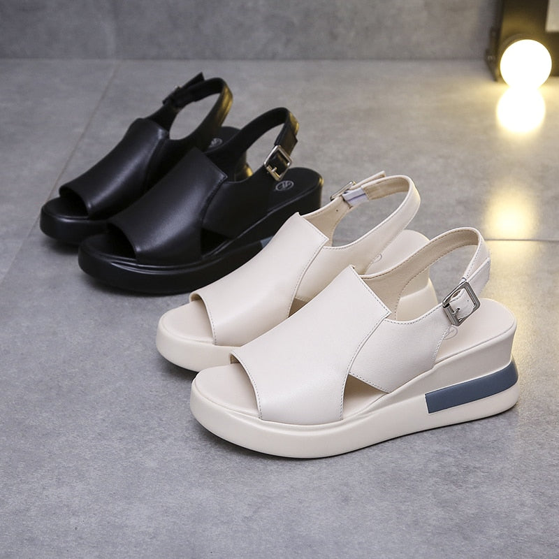 Stylish Wedge Sandals | Adjustable Comfort | Versatile & Elegant Design