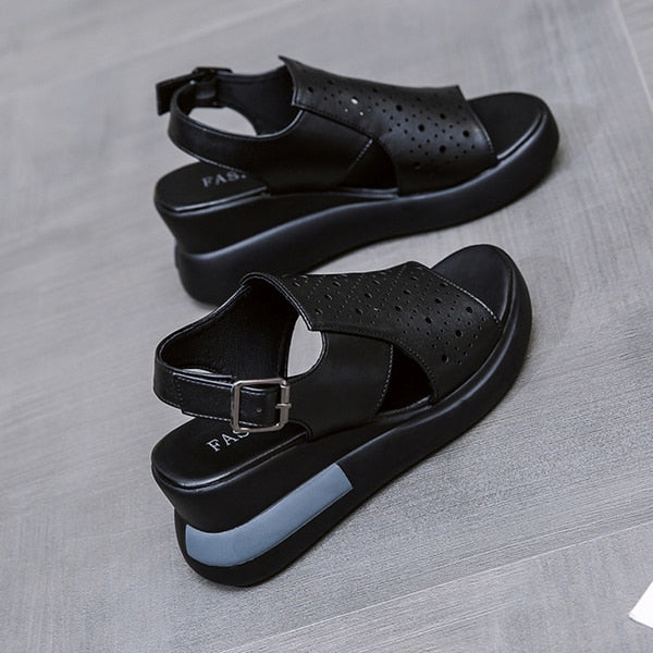 Stylish Wedge Sandals | Adjustable Comfort | Versatile & Elegant Design