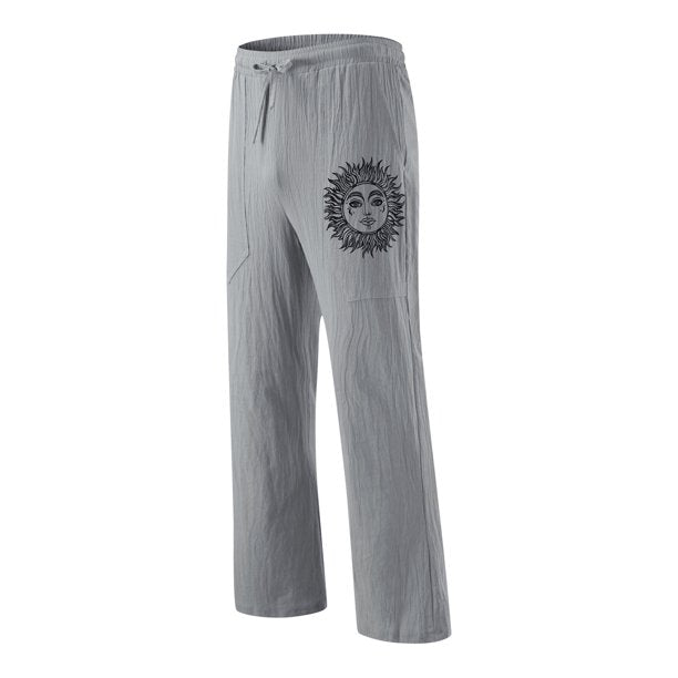 Sun and Nature Linen Pants | Relaxed Fit Linen Trousers for Artistic Style