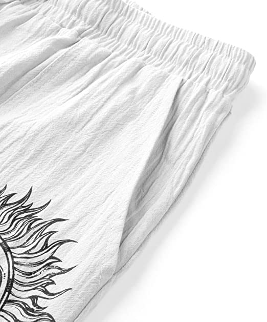 Sun and Nature Linen Pants | Relaxed Fit Linen Trousers for Artistic Style