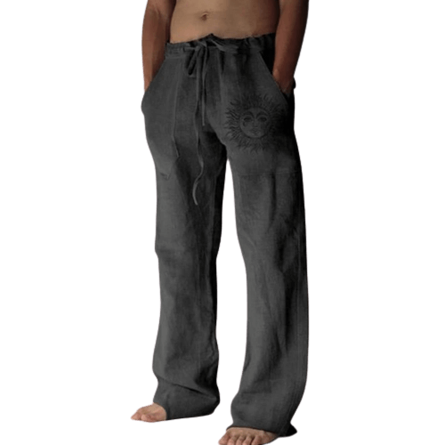 Sun and Nature Linen Pants | Relaxed Fit Linen Trousers for Artistic Style