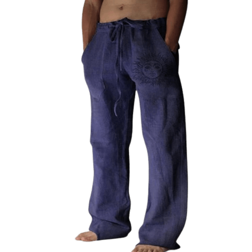 Sun and Nature Linen Pants | Relaxed Fit Linen Trousers for Artistic Style