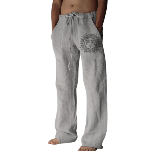 Sun and Nature Linen Pants | Relaxed Fit Linen Trousers for Artistic Style