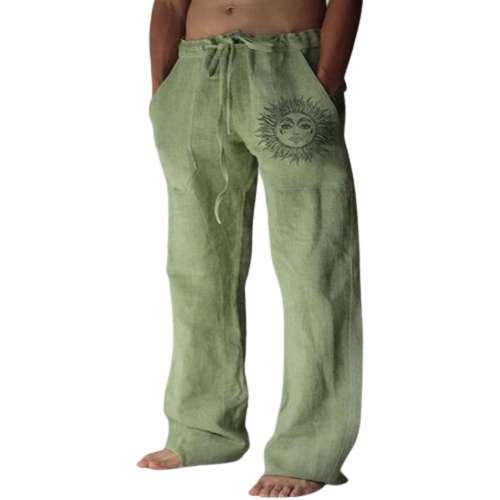 Sun and Nature Linen Pants | Relaxed Fit Linen Trousers for Artistic Style