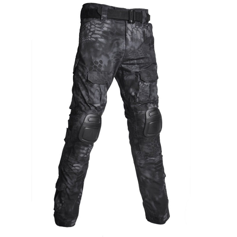 Tactical Combat Pants | Reinforced Knee Protection | Camo & Multi-Pocket Design