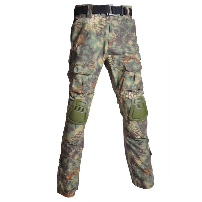 Tactical Combat Pants | Reinforced Knee Protection | Camo & Multi-Pocket Design