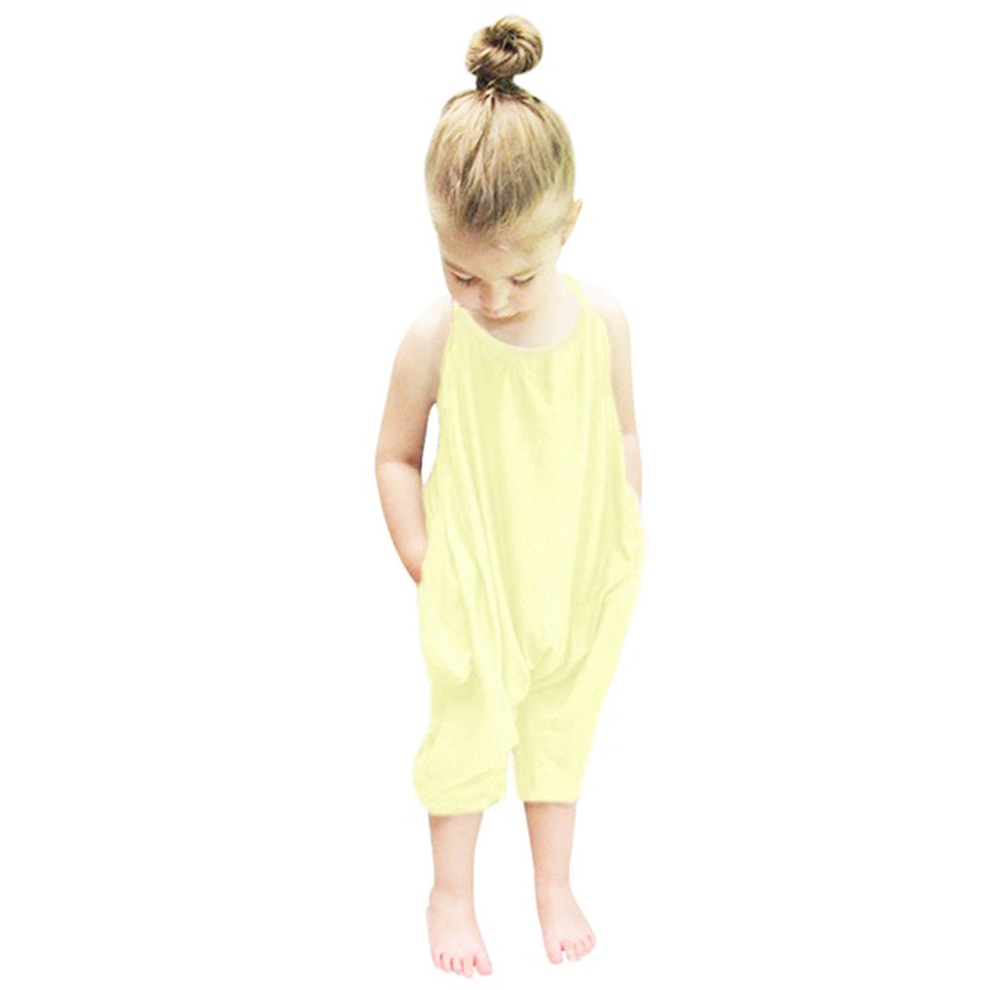 Toddler Cotton Jumpsuit with Pockets | Soft & Comfortable Style