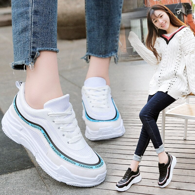 Trendy Comfort Sneakers | Lightweight Mesh Design