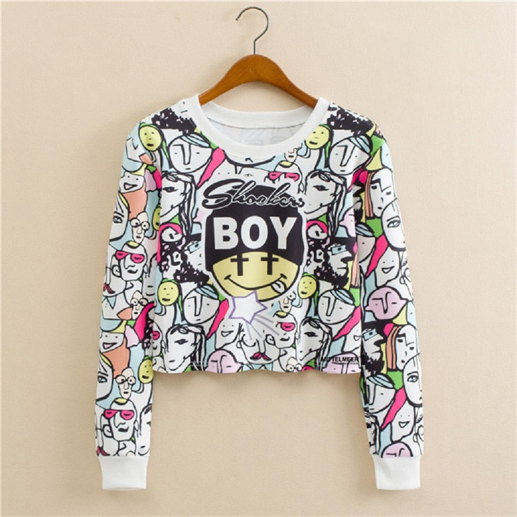 Trendy Graphic Crop Tops | Vibrant and Chic Designs